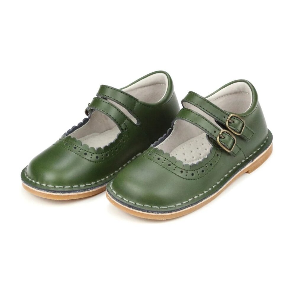L'Amour Tatiana Double Strap Mary Jane Green Toddler Size 6 BRAND NEW IN BOX